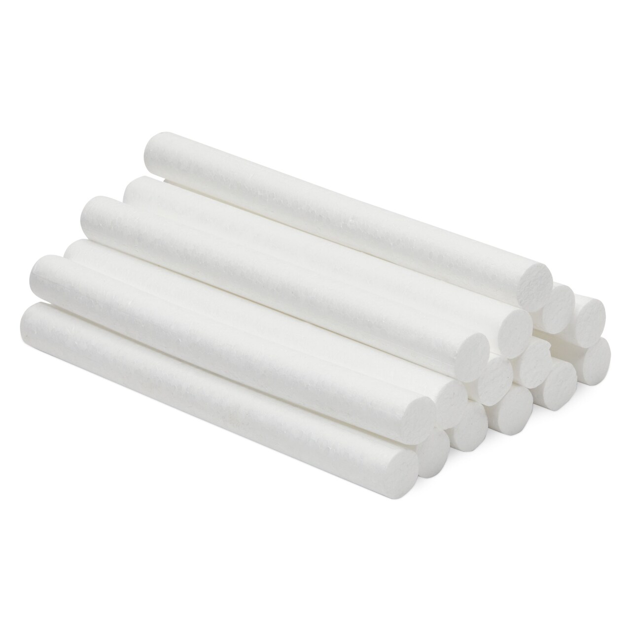 Foam Cylinders for Modeling DIY Crafts and Arts Supplies 0.9 x 10 In 15 Pack